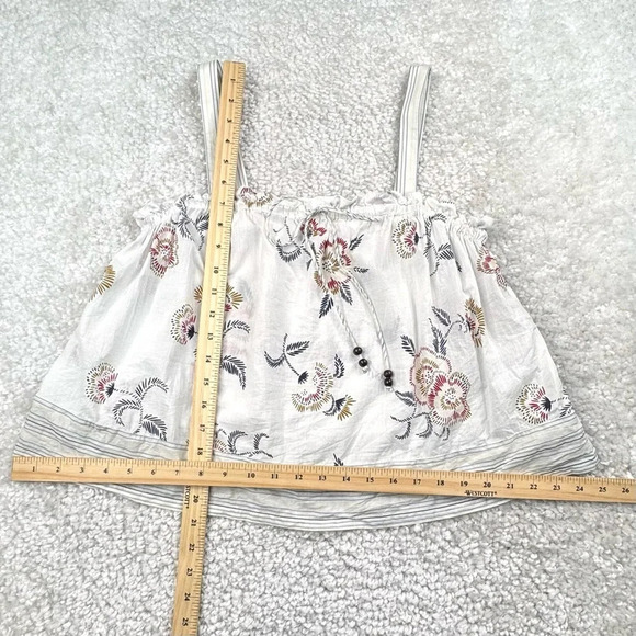 Madewell x Warm Drawstring Boho Tank Top Honolulu Hibiscus - Picture 8 of 11